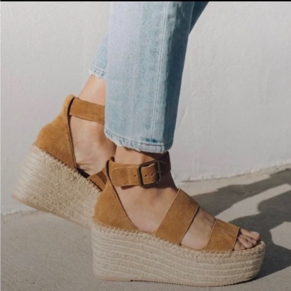 Soludos Palma Platform Wedge Sandals 8
